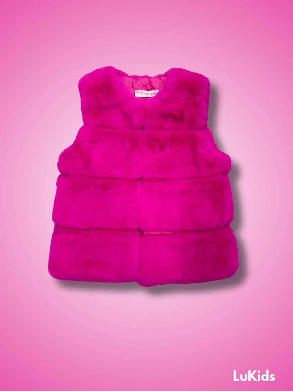 Gilet sans manches fourrure synthetique