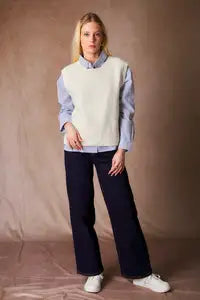 Pull sans manches femme