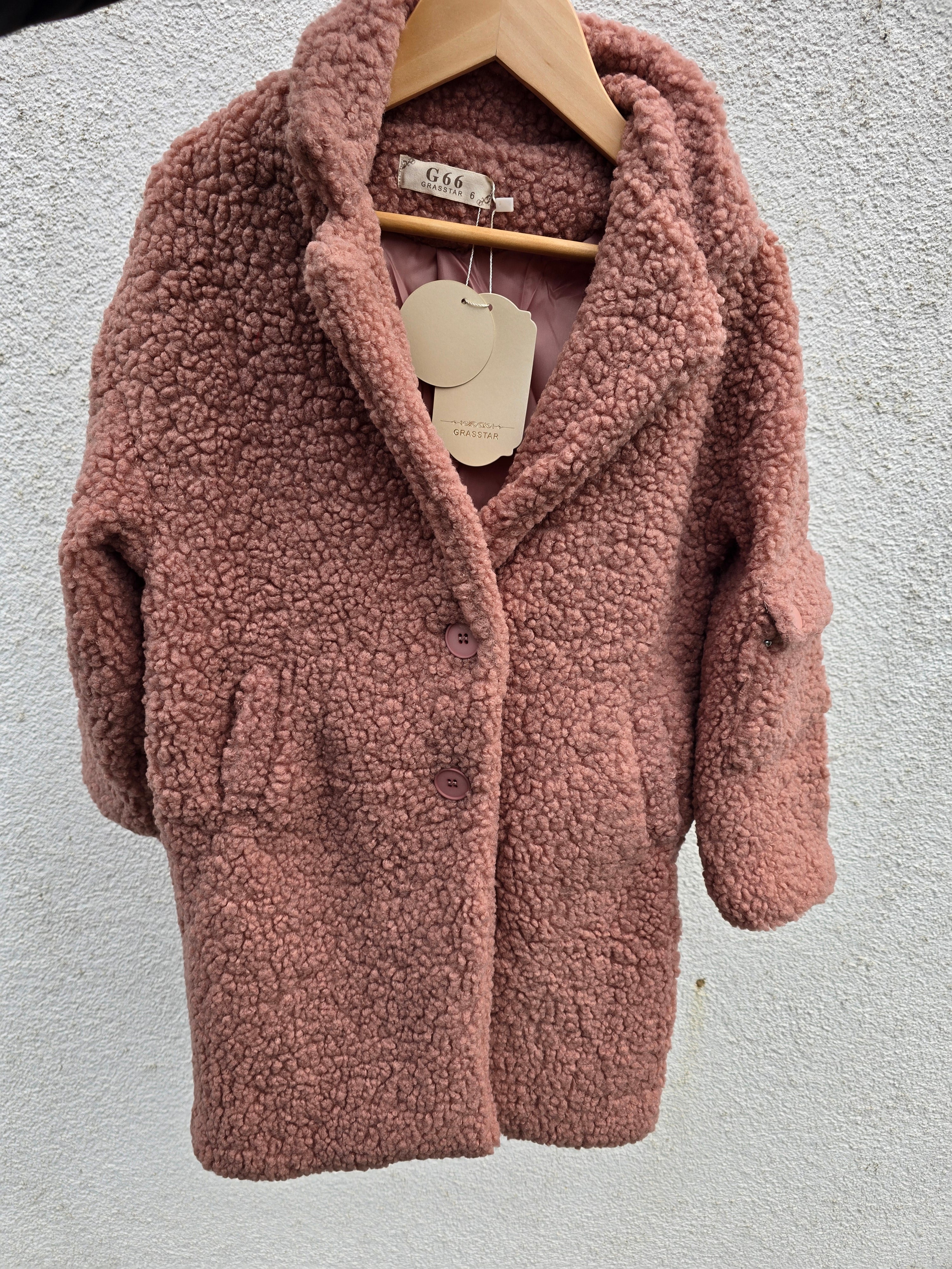 Manteau effet mouton