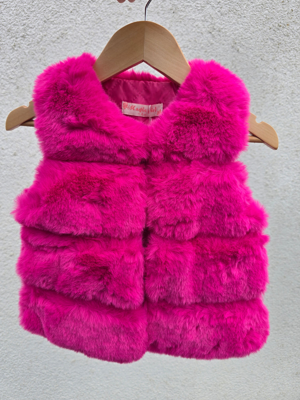 Gilet sans manches fourrure synthetique