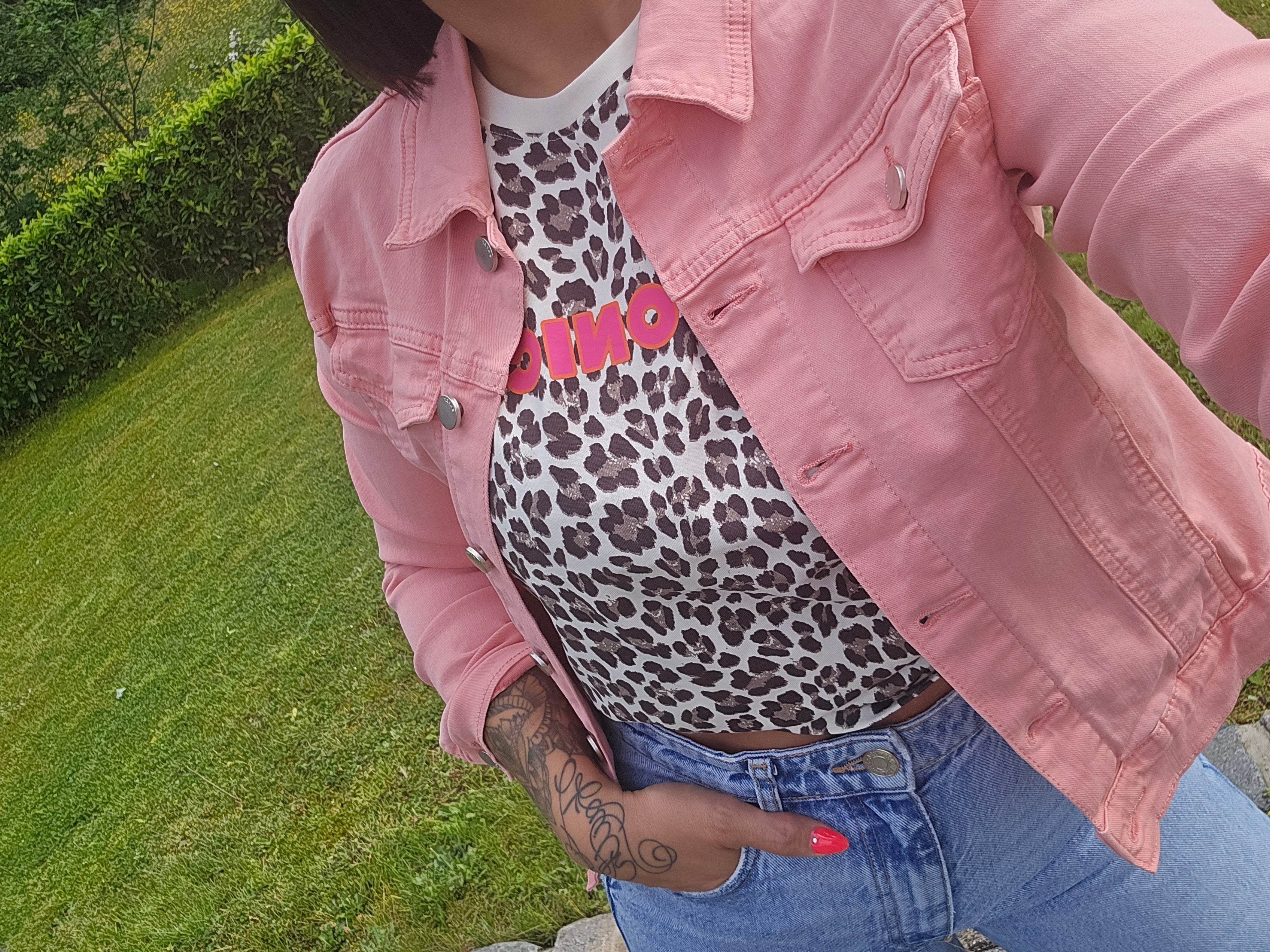 T-shirt ICONIC leopard fille