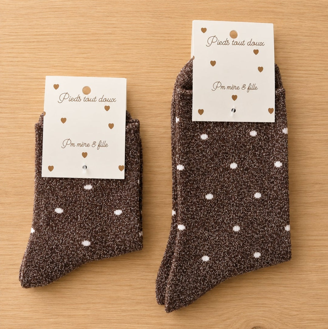 Chaussettes pailletées à pois matchy-matchy