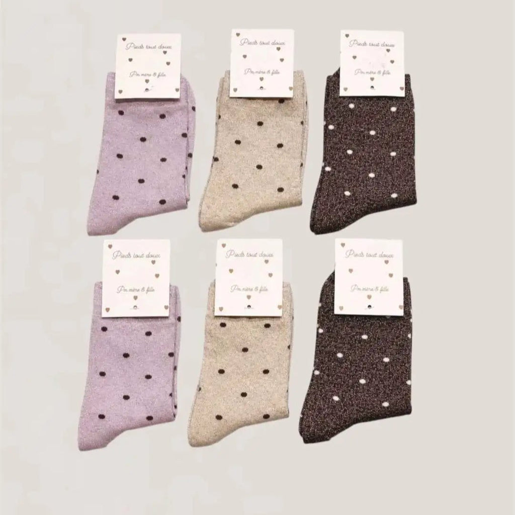 Chaussettes pailletées à pois matchy-matchy